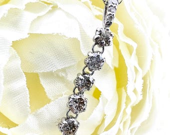 Platinum Natural Diamond Necklace 0.5ct– Dainty Minimalist  Everyday Jewelry