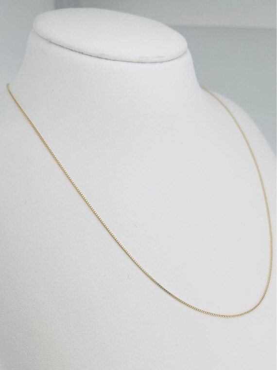 K18 Venetian Chain Slide Pin 0.7mm 45cm/japan Seller - Etsy