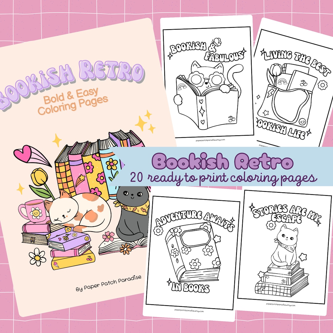 Bold and Easy Bookish Coloring - Il 1080xN.6089385696 P44y 