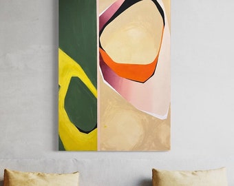 Abstract Image | Hand Painted Artistic I Living Room Picture I Colorful Abstract I Modern Art I Original Artwork