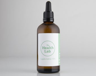 Lugols Iodine 15% Solution: 100ml Pipette Bottle