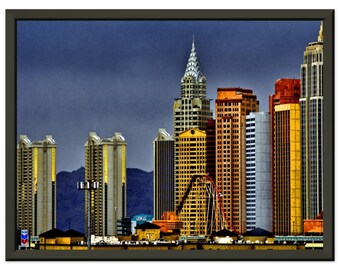 Póster clásico enmarcado en metal y papel semibrillante