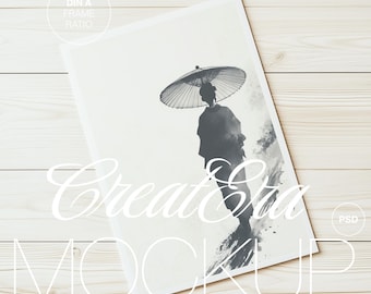 Minimalist Poster Mockup: DIN A Vertical Paper PSD (Digital Download)
