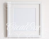 Square Frame Mockup: Wall Art Photoshop Template (PSD File)