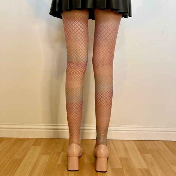 Ombre fishnet tights discount