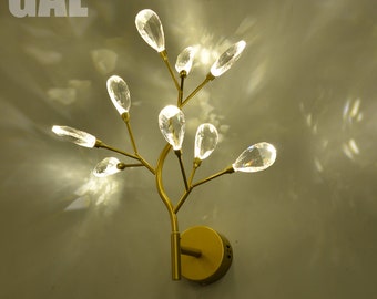 Translucent Crystal Wall Sconce