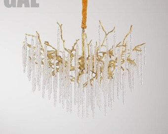 Snowflake Ice Bar Pendant Tree Chandelier