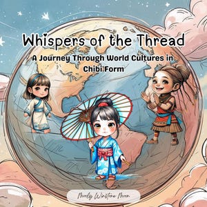 伝統衣装を着たちびガールの塗り絵（子供と大人向け）、印刷可能なデジタル塗り絵、子供向けアクティビティ