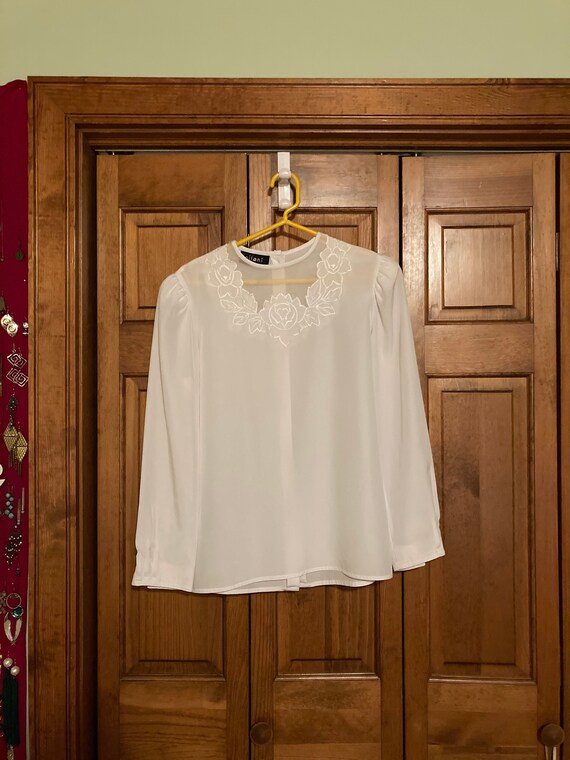 Bright White Vintage Blouse