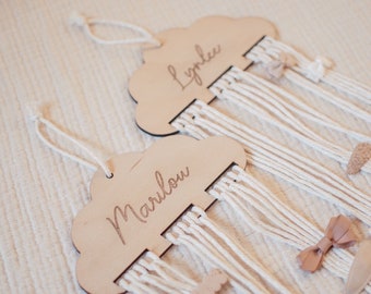 Personalized hair clip holder