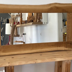 Solid Oak Wood Mirror Home decor