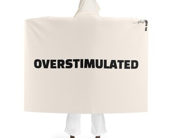 Manta con capucha para sobrecarga sensorial, comodidad relajante y usable, diseño Be Kind para personas sobreestimuladas.