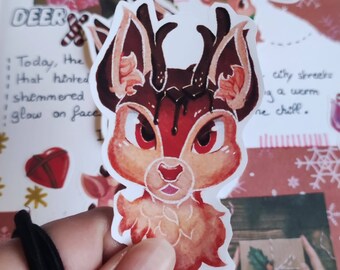 Gingerbread Deer - Sticker