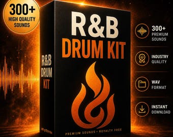 RNB Drum Kit 2026 | Dark and Smooth RnB Sounds | Royalty Free Drum Kit for FL Studio, Ableton & Trap Soul Beats
