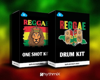 Reggae-drumstel en one-shot-set: 1140+ WAV-samples (digitale download)