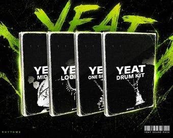 Yeat Production Bundle: Drum Kit, One Shots, Loops, MIDI Pack
