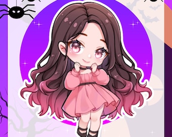 Custom Chibi Character Illustration: Anime, Game, or OC