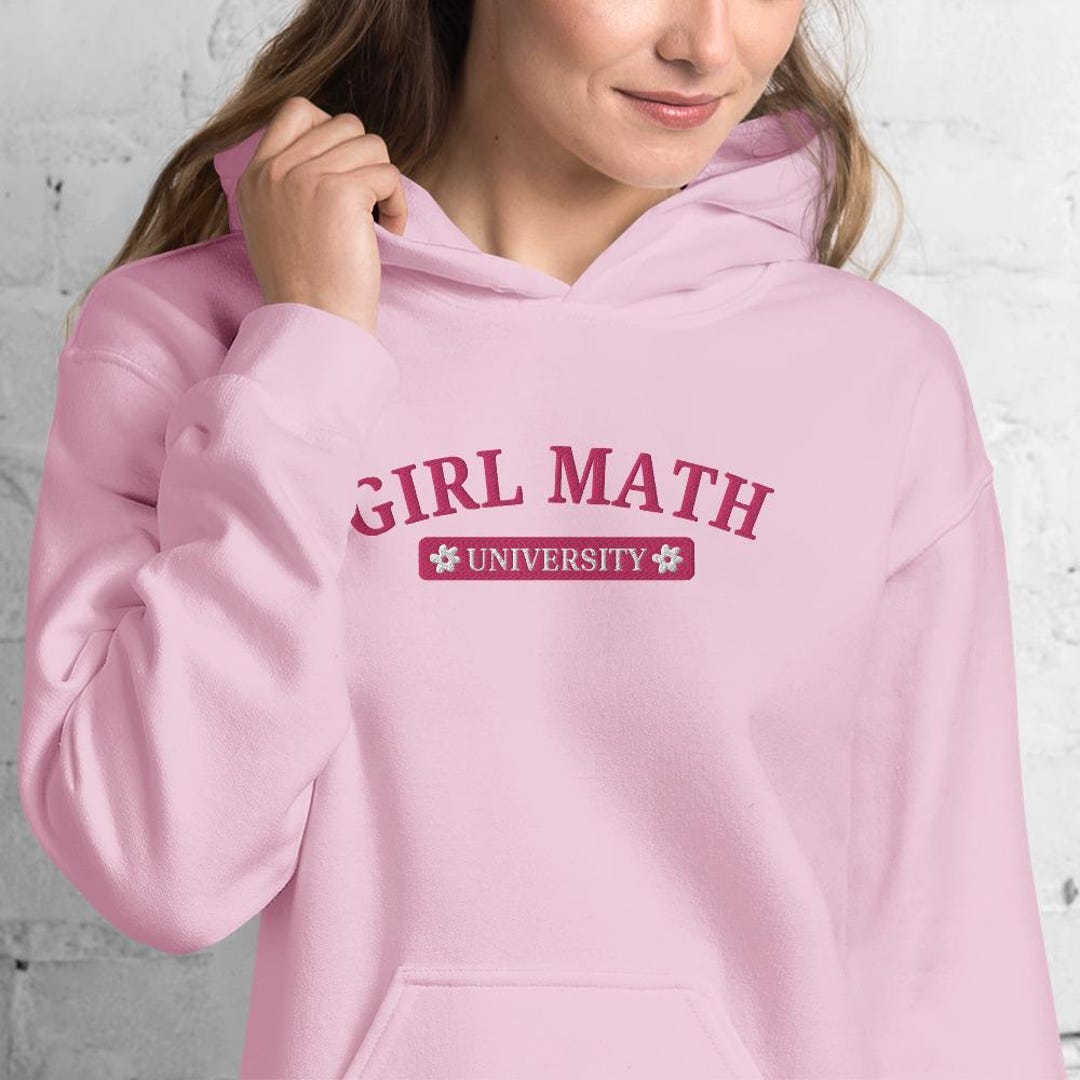 Pattern Print Math Women Pullover Hoodie