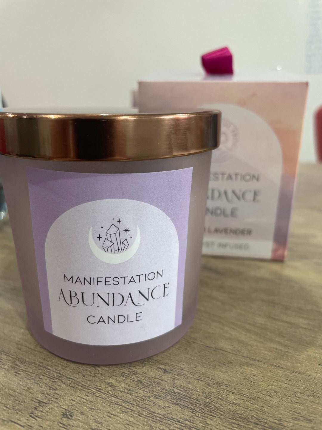 Crystal Infused Candles - Etsy