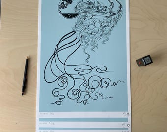 クラゲデジタルプリント