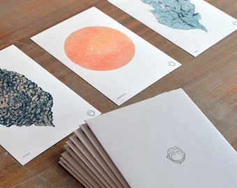 A5 ポストカード 3 枚セット - Stack、Surface、Roil