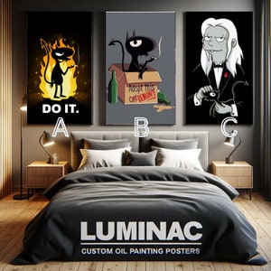 Impresión de carteles personalizados-Póster de papel de cuero de desencanto, póster de desencanto, lienzo decorativo único al óleo