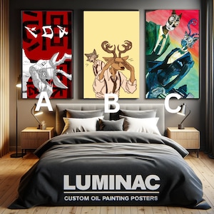 Impresión de carteles personalizados, póster de papel de cuero de Beastars, póster de Legoshi Louis, lienzo decorativo único al óleo, póster de Anime 2D