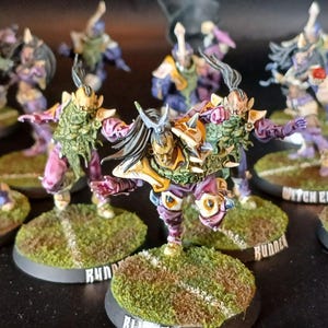 Well Painted Blood Bowl Dark Elf Team