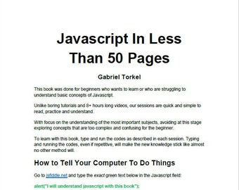 JavaScript w mniej niż 50 stronach