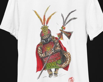 Unisex Armadillo T-Shirt soft cotton Incan inspired casual cute animal whimsical apparel original art graphic design fun novelty gift idea