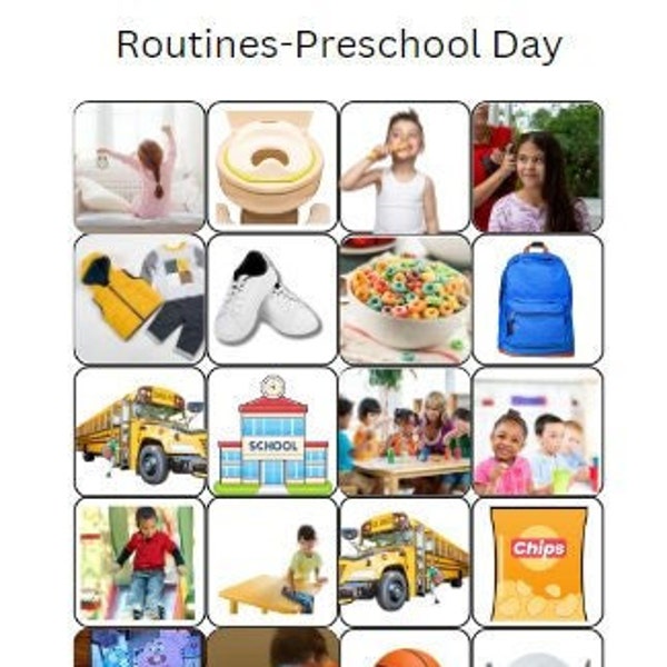 AAC Printables - Routines for Preschoolers