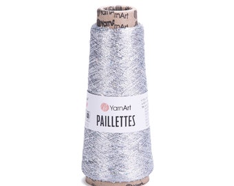 Yarn Yarnart Paillettes payette yarn sequins yarn beads yarn beaded yarn paillettes yarn payette thread paillettes thread paillettes string