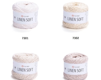 Yarn Linen Soft YarnArt yarn linen yarn cakes linen yarn flax yarn sectional yarn colorful gradient yarn multicolor yarn print yarn melange