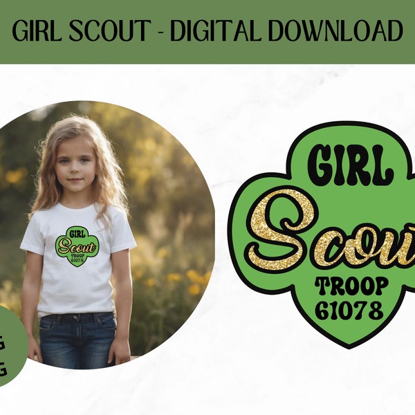 Girl scout svg - girl scout troop svg - brownie troop - cutest scout girl scout - girl scout cookies - troop shirt svg - troop bag svg