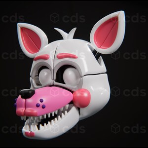 FNAF Lolbit Head Wearable and Printable STL Files 3D Model - Etsy