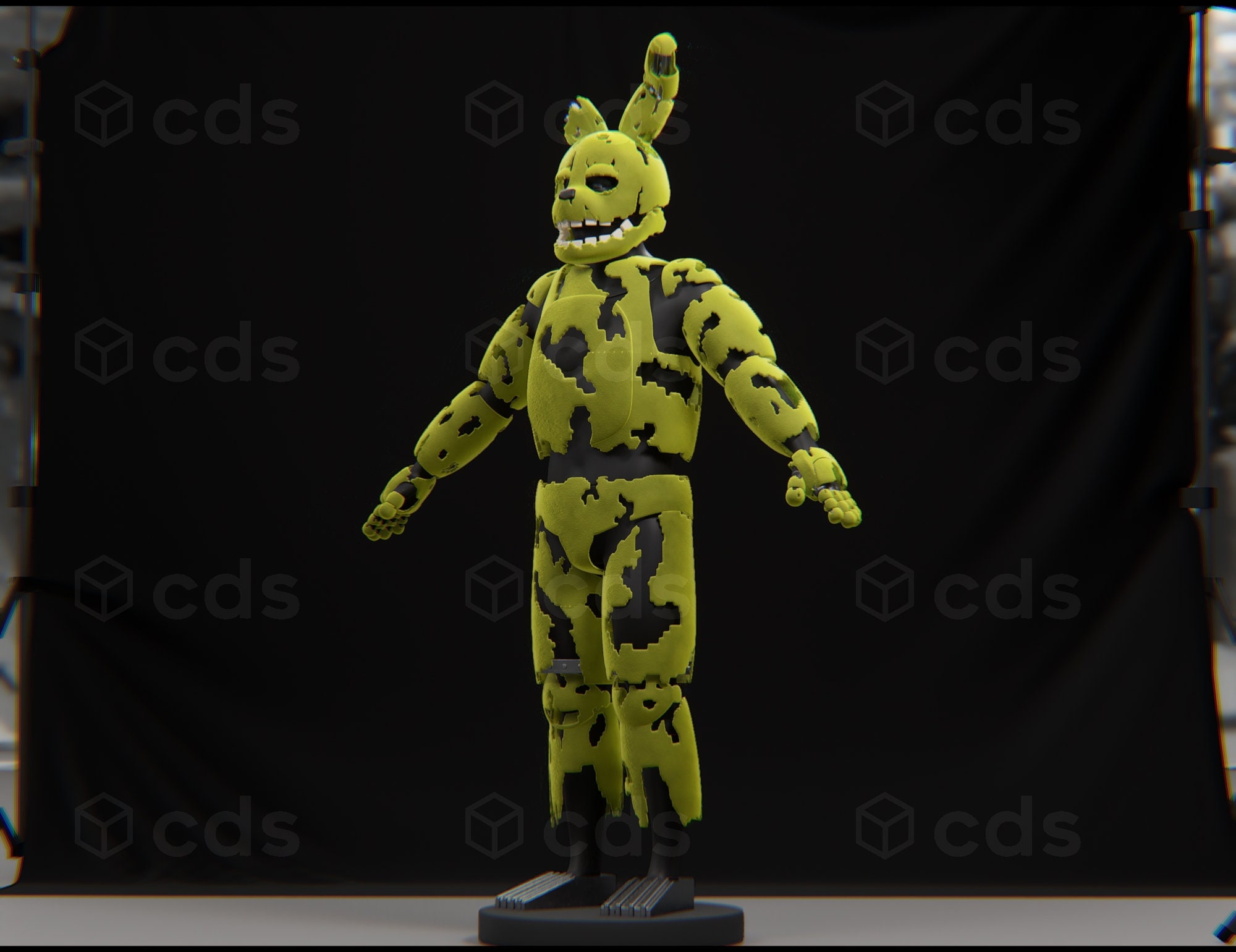 Springtrap Full Model Modèle Springtrap 3D Gratuit – Springtrap 3D Model Download – VBDEQ