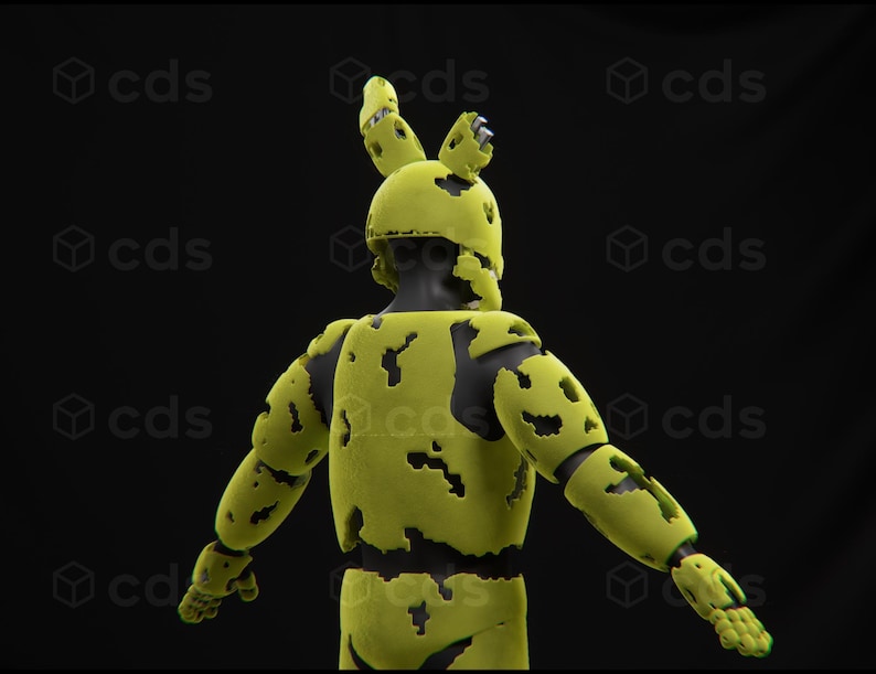 FNAF Springtrap Full Body Printable STL Files 3D Model - Etsy