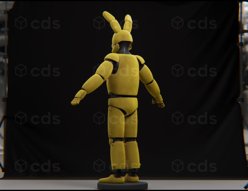 FNAF Spring Bonnie Full Body Wearable With Helmet Printable STL Files ...