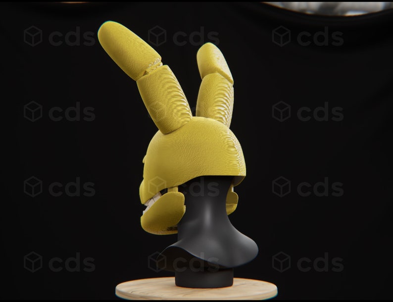 FNAF Spring Bonnie Head wearable and printable STL files 3D model ...