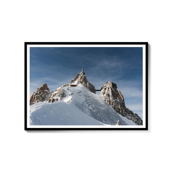 The Z Arête, Aiguille du Midi Chamonix Mont Blanc, France | Fine Art Photography | Printable Wall Decor