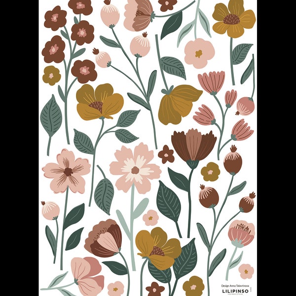CAPUCINE - Stickers muraux - Les fleurs