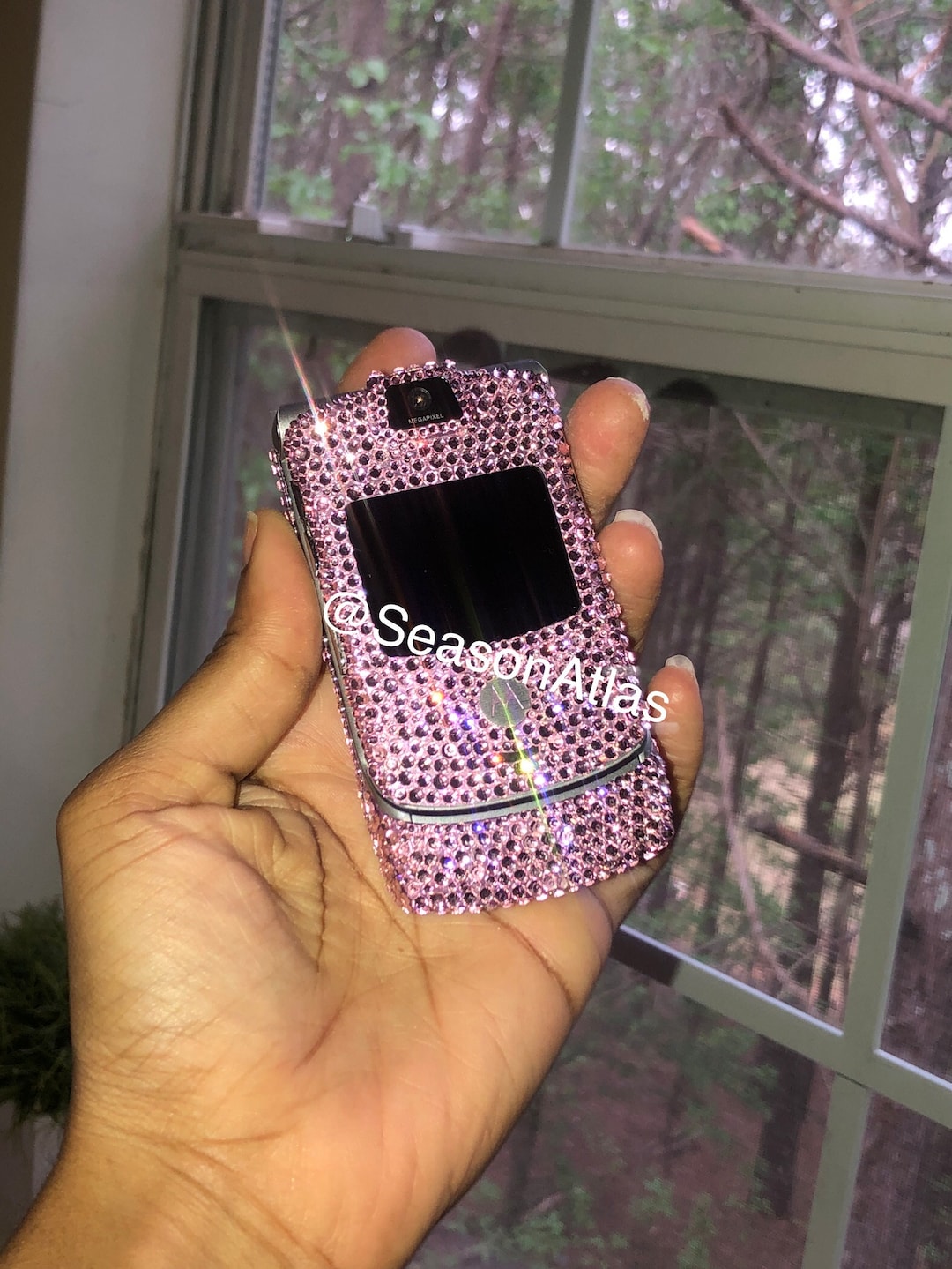 Made to Order Rhinestone Motorola Razor / Razr, Y2k Vintage Blinged