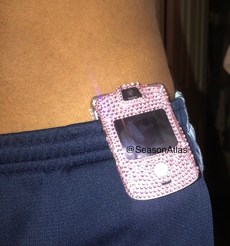 Made to Order Rhinestone Motorola Razor / Razr, Y2k Vintage Blinged