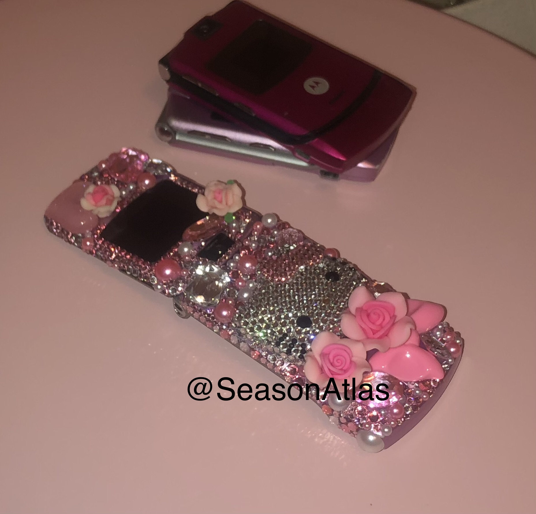 Made to Order Rhinestone Motorola Razor / Razr, Y2k Vintage Phone