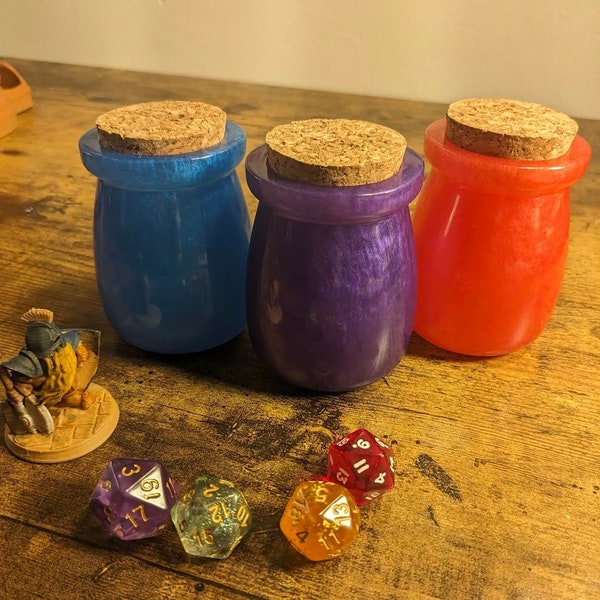 RPG Potion Containers | Dice Holders | Trinket Holder