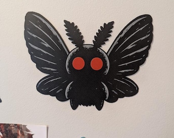 Mothman Wall Character | Cryptid Decor | 3D Printed Wall Art