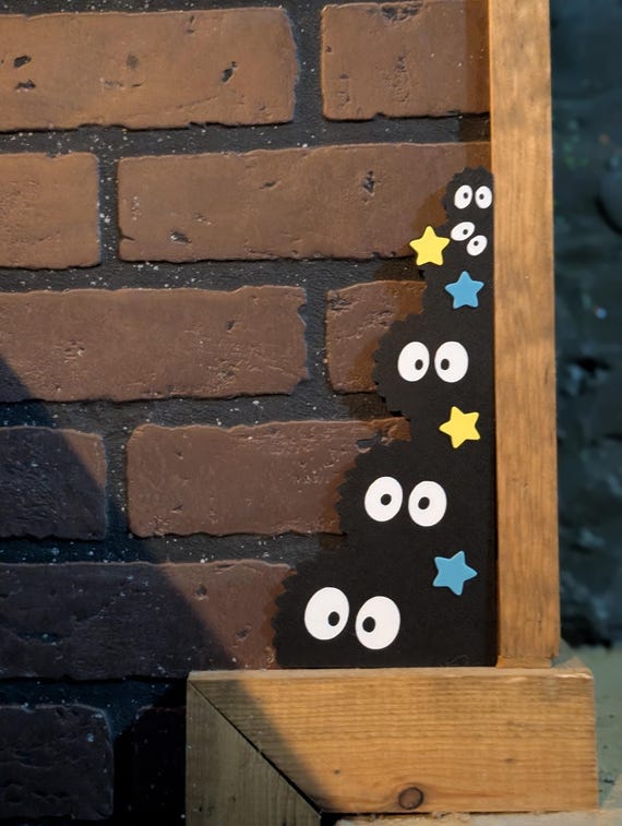 Soot Sprite Baseboard Sitter | Studio Ghibli Fan Art | 3D Printed Decor