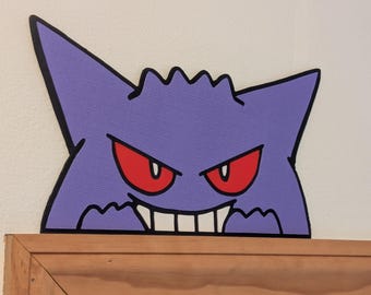 Gengar Frame Peeker | Pokemon Fan Art | 3D Printed Wall Decor