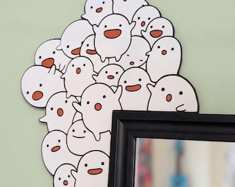 Warawara Frame Corner Sitter | Boy and the Heron Decor | 3D Printed Ghibli Fan Art