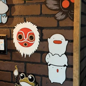San's Mask Wall Art | Princess Mononoke Fan Art | 3D Printed Ghibli Decor image 7